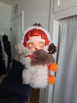 POPMART Skullpanda Winter symphony Plush Keychain Christmas Ode to Cocoa