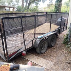 7/16 Trailer With 4ft Side!