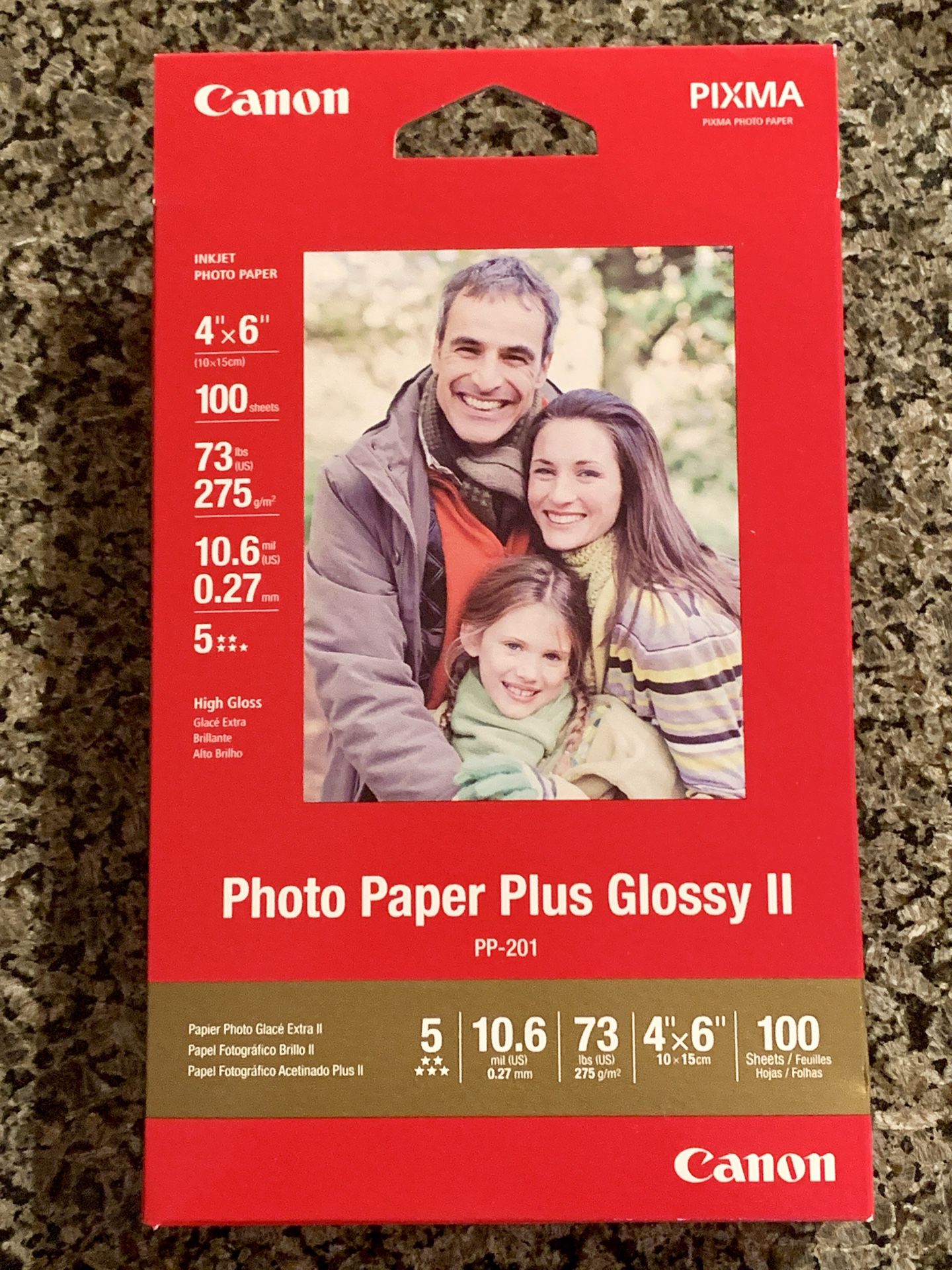 Canon photo paper plus glossy 100-4”x6”