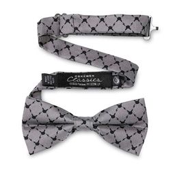 Pikachu Classics Silhouette Gray Silk Bow Tie (One Size-Adult)