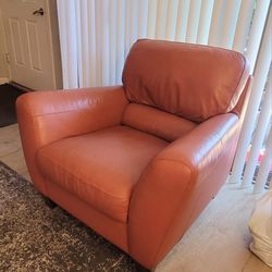 Genuine Leather Armchair 