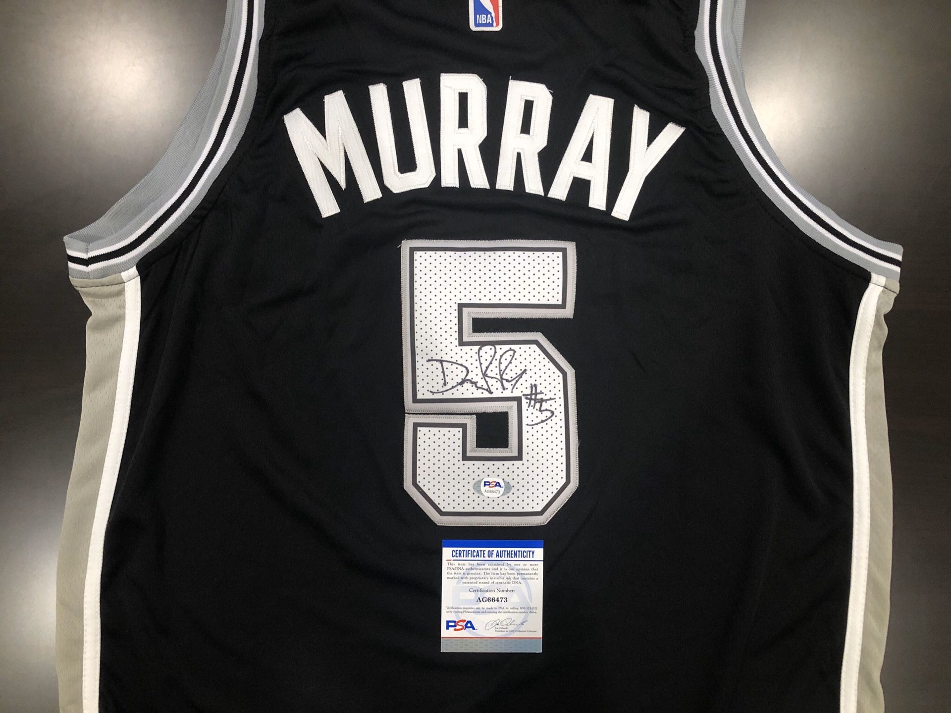 DeJounte Murray Autograph | Signed San Antonio Spurs Jersey PSA/DNA COA