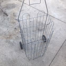 Vintage Folding Shopping Cart