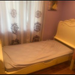 Kids White Bedroom Set Twin With Mattress 