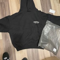 Black And White Essential Hoodie 