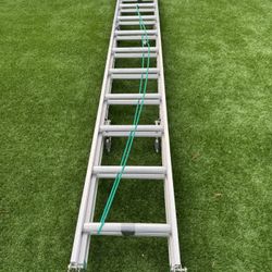 Louisville Ladder 20 ft. Aluminum Extension Ladder with 300 lbs. Load Capacity Type IA Duty Rating