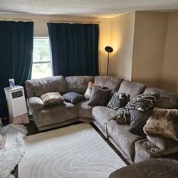 (Must Go Asap) Electric Recline Sectional Sofa 