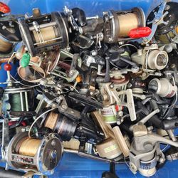 Box Full Of Fishing Reels $10 To $30 Each