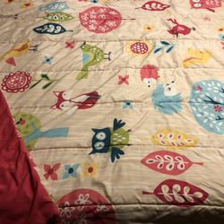 Twin girls reversible comforter