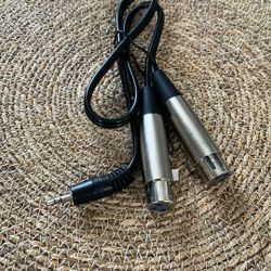 1/8 mm Stereo Male To 2x Female XLR