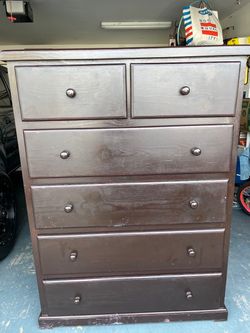 Dark Brown Wood Drawers