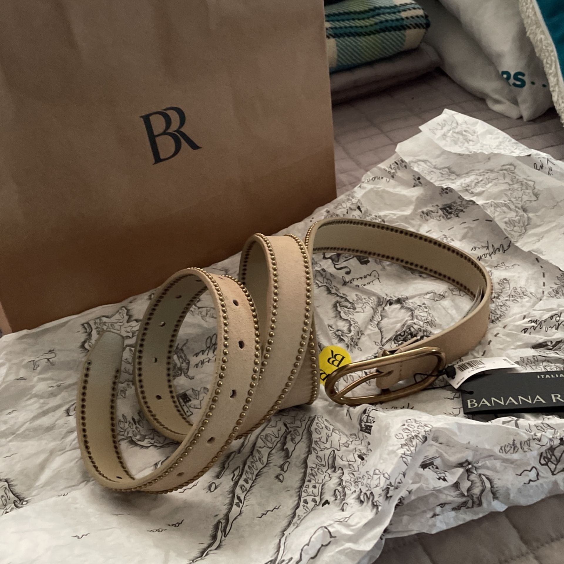 Banana Republic Suede Italian Leather Belt