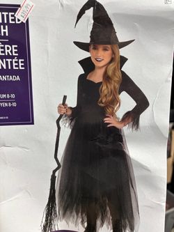 New, Girls Witch Costume size 8-10