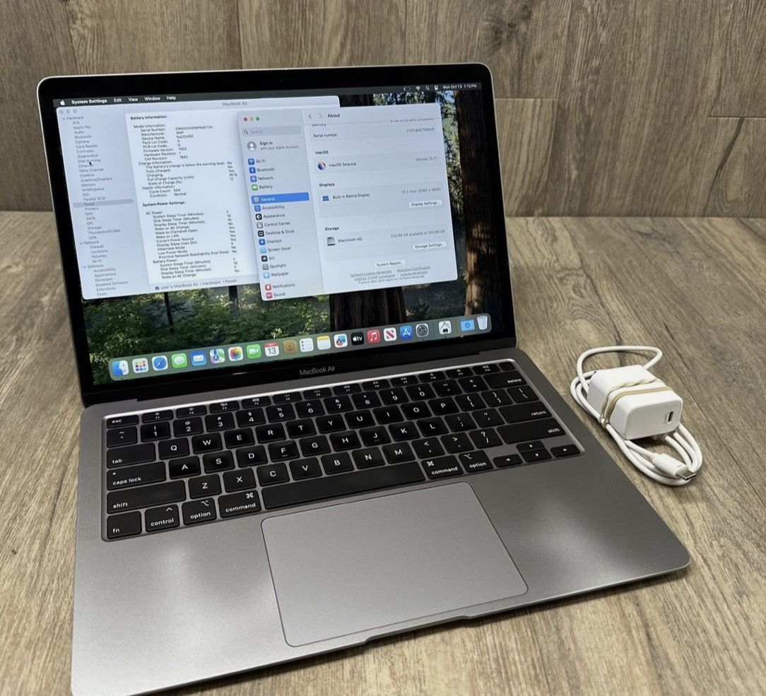 2020 MacBook Air Space Grey 256gb