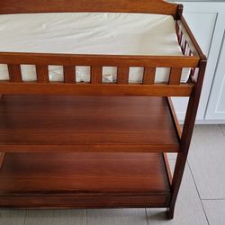 Cherry Wood Changing Table Excellent Condition