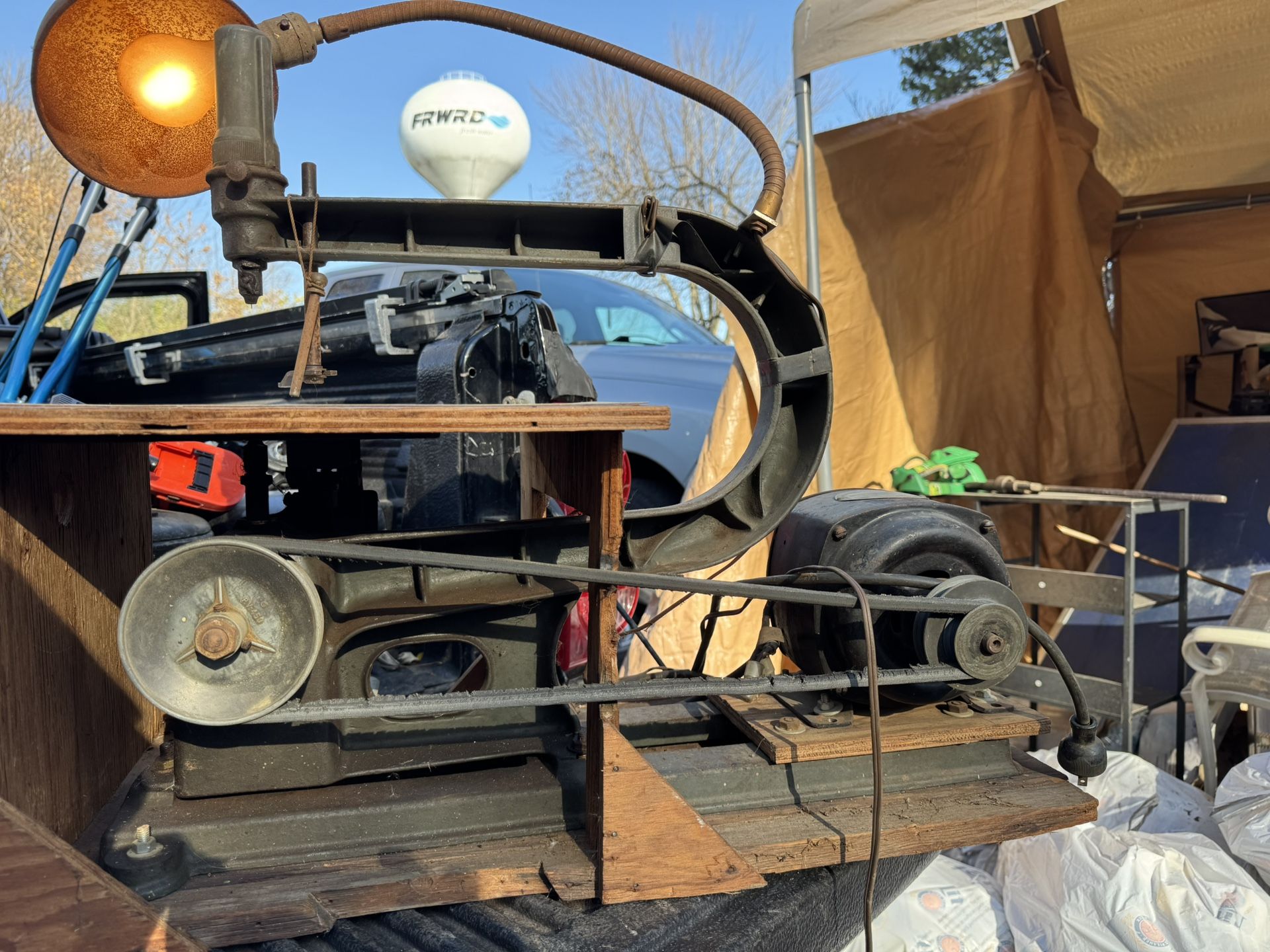 Cast-Iron Scroll Saw.