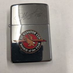 Dale Earnhardt autographed Winston cup zippo never let
