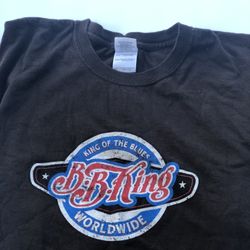 BB King Concert T-Shirt Size 2 XL Ticket Stub