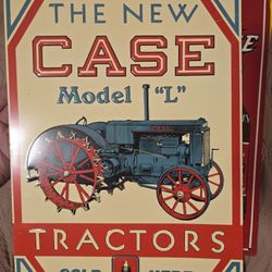 The New Case Model L Tractors Metal Sign