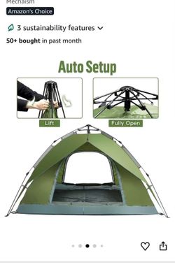 Large Pop Up Beach Tent Automatic Sun Shelter Cabana Easy Set Up Light Weight Camping Fishing Tents 4 Person Anti-UV Portable Sunshade for Family Adul