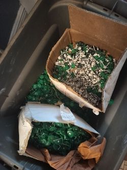 Bulk Roofing Screws with Green Plastic Washers
