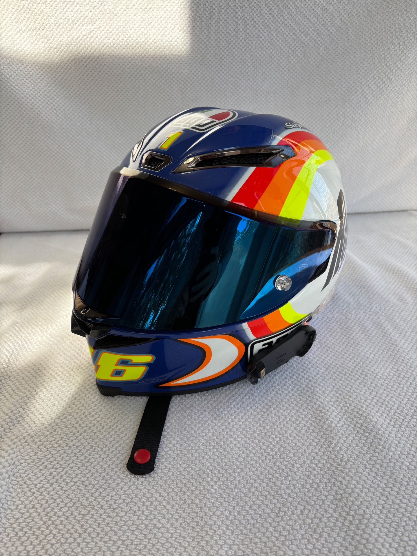 AGV Pista GP RR Winter Test 2005 Helmet (Size MS) – Like New, Boxed, Blue Mirror Shield