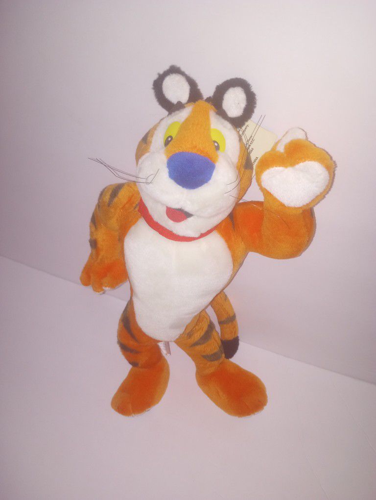 Vintage Kelloggs Team Tony The Tiger Stuffed Animal 15'' Plush Toy 2001