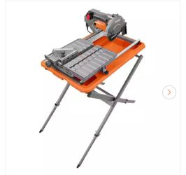 9-Amp 7 in. Blade Corded Wet Tile Saw with Stand
