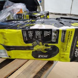 Ryobi Blower/Vacuum Kit With Two 4.0ah And Fast Charger