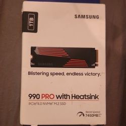 Samsung 990 Pro 1TB PCIe 4.0 NVMe SSD, NiB With Heatsink!!