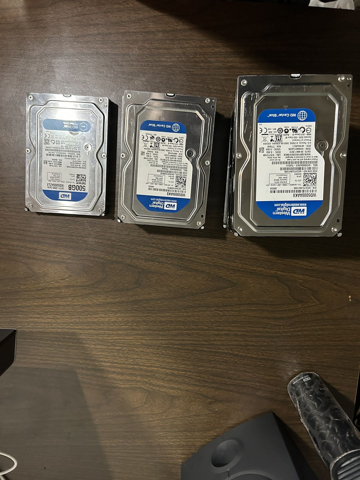 10 WD(Western Digital) 500GB Hard Drives