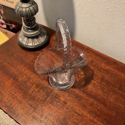 Vintage Glass Basket 