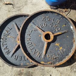 Cast Iron 45 Pound Plates