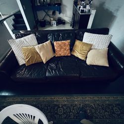 Restoration hardware Leather Couch