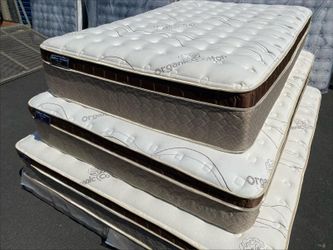 Ck Organic Cloud Edition Europillow Top 12inch Mattress!!