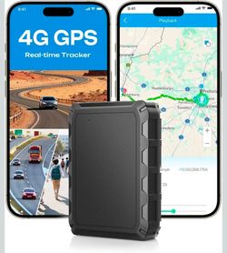 CXK GPS Tracker for Vehicles, 6-Month Battery Life 4G Global Tracker Device for Vehicles with Real-Time Alert Strong Magnet,