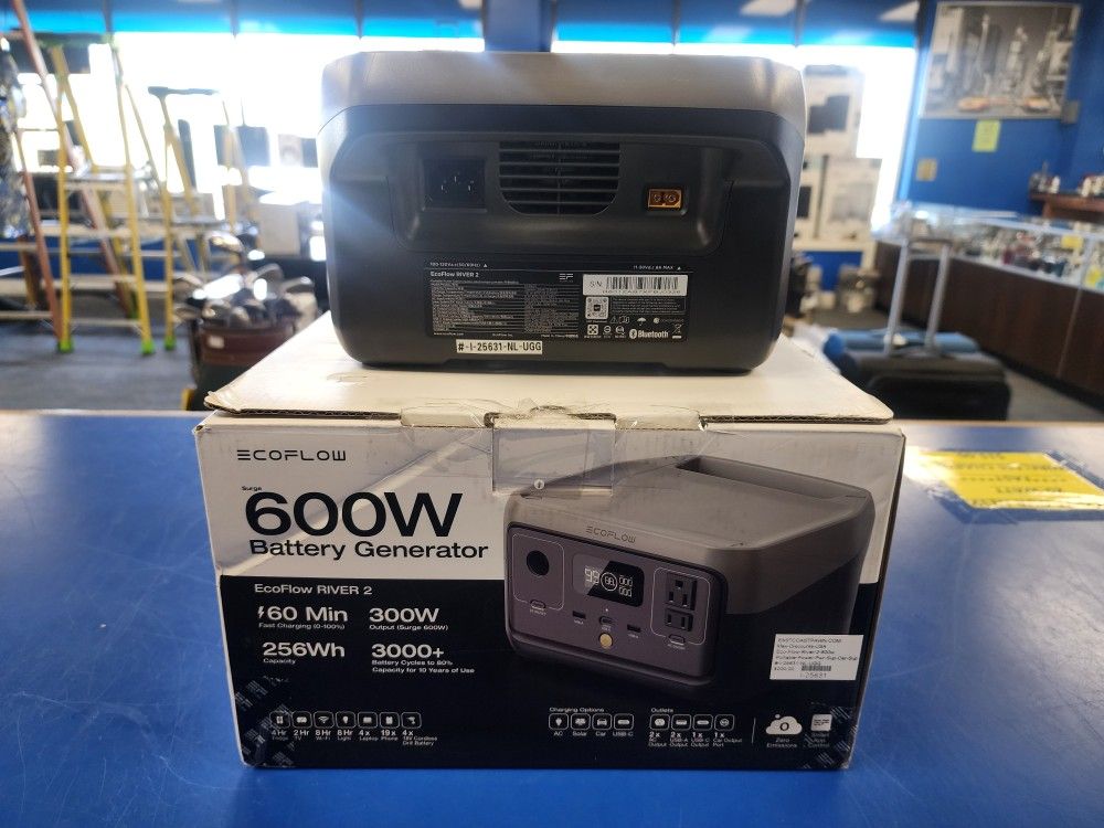 EcoFlow RIVER 2 (EFR600) Battery Generator 