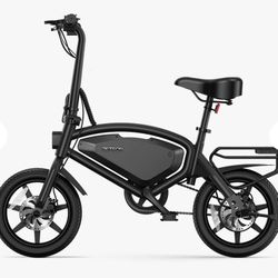 Jetson Adult Axle X 12" Step-Over Electric Folding Bike - Black: 15.5 mph, 220 lb Capacity