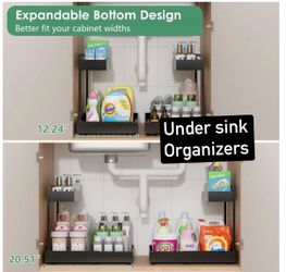 Under sink organizers