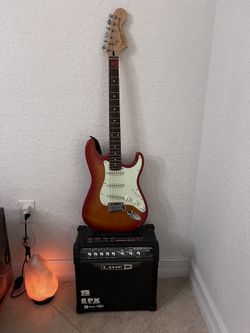 Electric Guitar - Squier Standard Stratocaster - Cherry Sunburst with Rosewood Fingerboard