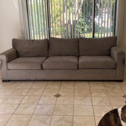 Gray Crate And Barrel Axle Couch