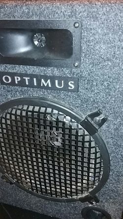Optimus 10 inch sub in box