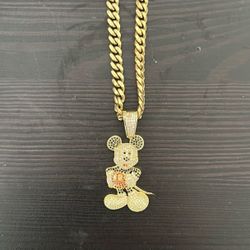 Mickey Mouse Disney Chain And Charm