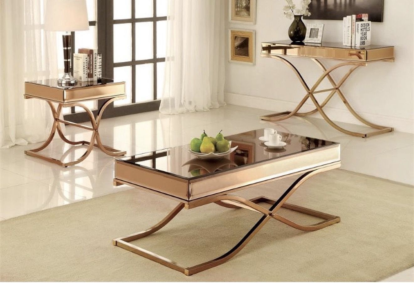 Living Room Coffee Table 4 Piece