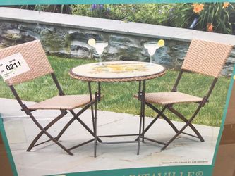 Margaritaville bistro table sale and chair set