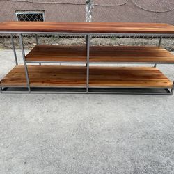 Cb2 Entertainment Center Tv Stand Open Storage Media 