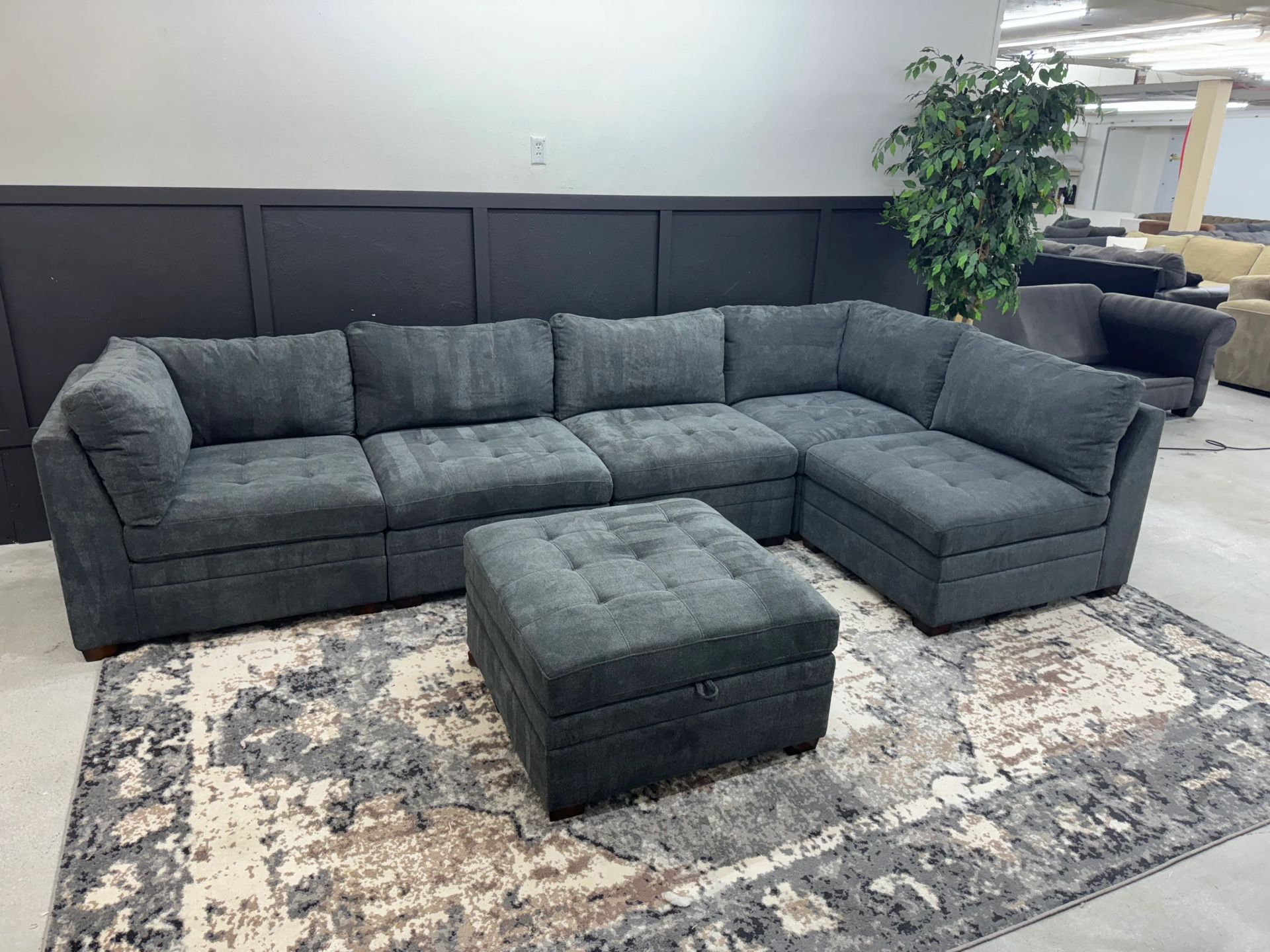 Costco Tisdale 6-Piece Modular Sectional – Charcoal Grey – Same Day Delivery Available! 
