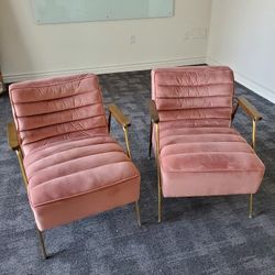 Pair Of Low Profile Chairs