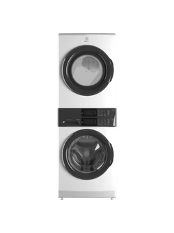 Electrolux - 4.4 cu. ft. Stacked Washer and 8.0 cu. ft. Electric Dryer Laundry Tower in White with LuxCare Wash, Energy Star