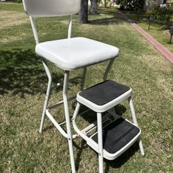 Retro Step Stool Chair